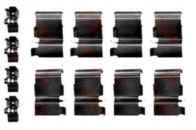 Trw набір монтажний гальмівних колодок toyota land cruiser l фото №1