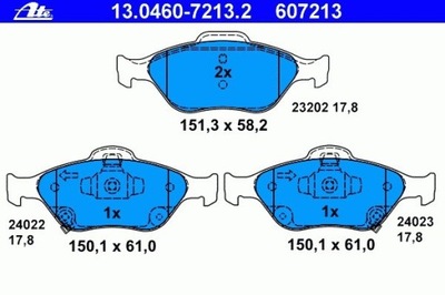 КОЛОДКИ ДИСКОВЫЕ ТОРМОЗНОЕ ПЕРЕД TOYOTA YARIS 2006- фото