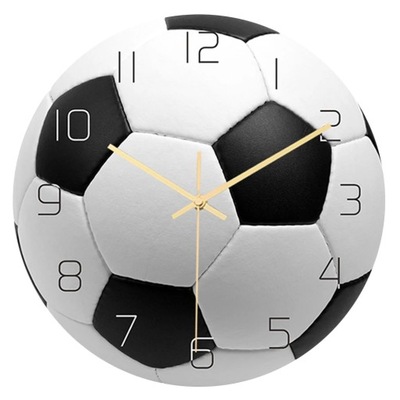 Zegar ścienny do pokoju dziecięcego Piłka nożna Sport