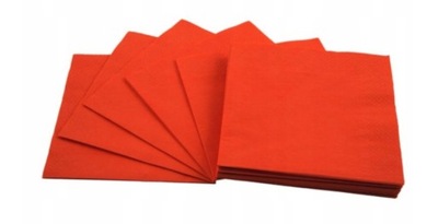 Serwetki papierowe pomarańczowe 33x33cm