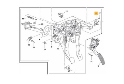 JUNGIKLIS ŽIBINTŲ STOP CHEVROLET CAPTIVA- CRUZE- ORLANDO 07- 