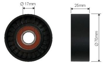 Ролик направляющая citroen xsara xsara picasso 1997- фото №1