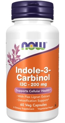 NOW Foods INDOLE-3-CARBINOL I3C 200 mg 60 kapsułek