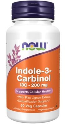 NOW Foods Indole-3-Carbinol 200 mg 60 kapsułek