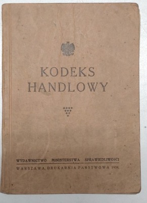 kodeks handlowy 1934