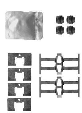 Zest монтажный тормозных колодок тормоза honda fr-v 2004 - фото №1