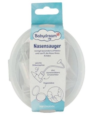 BABYDREAM aspirator do nosa dla dzieci, usuwanie kataru z nosa