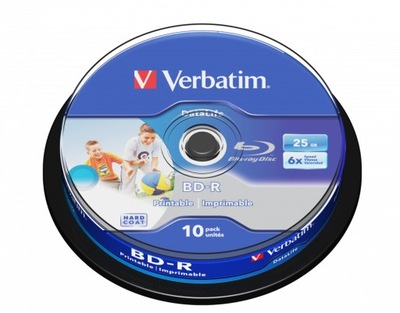 Płyty Blu-ray Verbatim BD-R 25GB Printable 10-pak