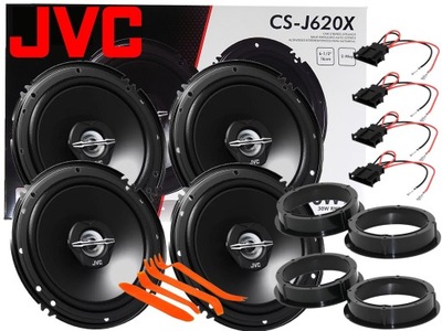 4 ALTAVOCES JVC VW PASSAT B5 RESTYLING SHARAN SKODA FABIA RAPID SUPERB PARTE DELANTERA PARTE TRASERA  