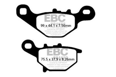 КОЛОДКИ ТОРМОЗНЫЕ EBC SFA396 SKUTEROWE (КОМПЛЕКТ. NA 1 ДИСКИ ТОРМОЗНЫЕ)