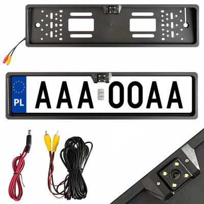 CÁMARA RETROVISOR EN RAMCE TABLAS REJESTRACYJNEJ KAMERKA DE AUTOMÓVIL DIODO LUMINOSO LED MANTA  