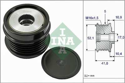 RUEDA POLEA ALTERNADOR DB W176 12- 535027210  