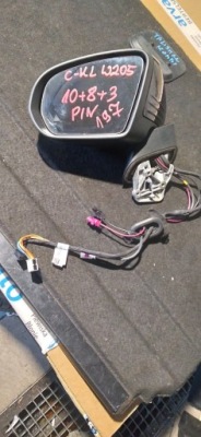 Mercedes w205 рестайлінг  купе кабріолет  дзеркало зовнішнє ліва 21 pin колір 197 фото №1