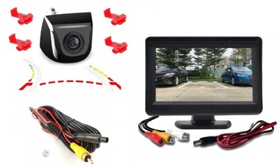 CAMERA REAR VIEW MONITOR 4,3 AHD CVBS PAL NTSC DYNAMIC LINE FROM ZYROSKOPEM  