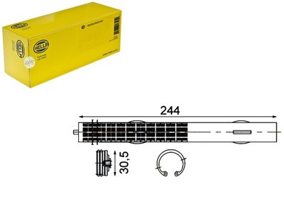 Hella осушитель кондиционера ff4805 95467 фото №1