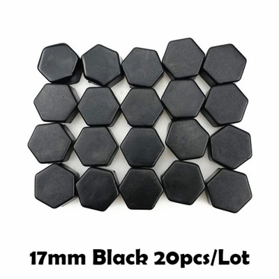 20pcs/package 17/19/21mm Silicone Hexagonal Socket Car Wheel Hub Scr~21144