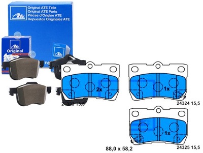 КОЛОДКИ ТОРМОЗНЫЕ LEXUS ЗАД GS IS 2,2-4,3 05-13 ATE