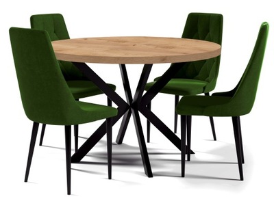 Zestaw stół z 4 krzesłami MORI LOFT nowoczesny