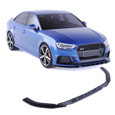 Спойлер бампера сплиттер накладка audi rs3 8v sportback lift 2017-2019 фото №1