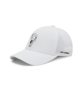 Karl Lagerfeld czapka z daszkiem biały rozmiar uniwersalny
