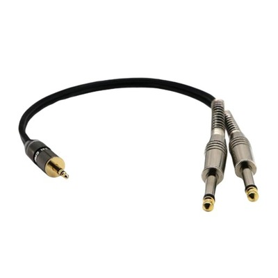 Kabel audio z adapterem 3,5 mm na podwójny 6,35 mm do miksera