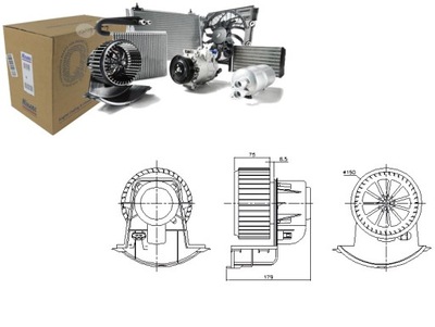 VENTILADOR SOPLADORES VW CALIFORNIA T5 CAMPER MULTIVAN V SHARAN  