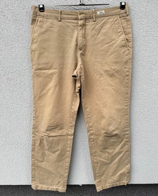 TOMMY HILFIGER W34 L30 beżowe spodnie Chino materiałowe