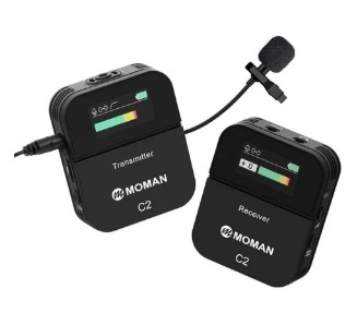 Bezprzewodowy mikrofon wtykowy, Moman C2X 2,4 GHz
