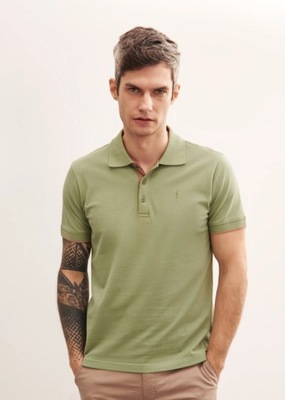 OCHNIK Zielona koszulka polo męska POLMT-0045A-51 2XL