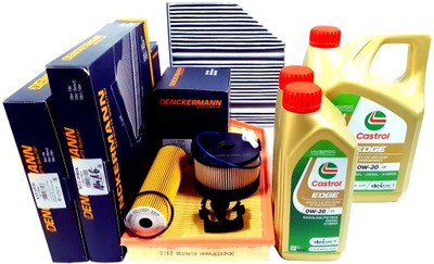 4 ФІЛЬТРА + 6L МАСЛА CASTROL 0W20 W205 2.0D 180 200 220 D OM654 EURO 6