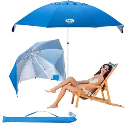 DUŻY PARASOL PLAŻOWY OGRODOWY ŁAMANY 2,2M 220cm