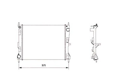 NRF RADUADOR RENAULT CLIO 3 05- -AC NRF  