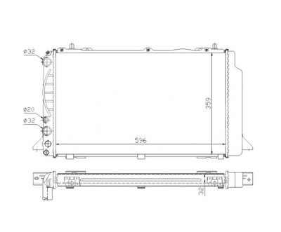 CHLODNICA AUDI 80 AVANT,QUATTRO 2.0 91- 80 91-