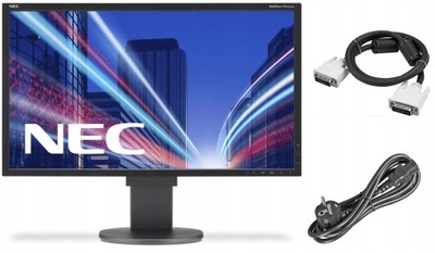 Monitor LED NEC MultiSync EA223WM 22" 1680x1050 DVI VGA DP kable klasa A