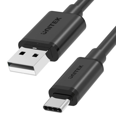 Kabel USB Unitek Y-C480BK USB-A USB-C, krótki, 0,2