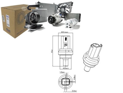 ДАТЧИК ТЕМПЕРАТУРЫ ЖИДКОСТИ ОХЛАЖДАЮЩЕЙ VOLVO C30 C70 II S40 II S60 II