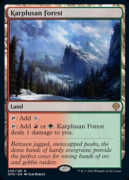 Karta Magic: The Gathering Karplusan Forest WIZARDS OF THE COAST