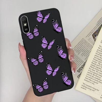 FOR XIAOMI REDMI 9A 9AT 9I PRZYPADKU KRZEMU MODY MOTYL PATTERN SERCA PHONE  