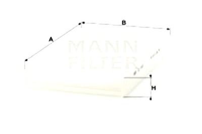 MANN-FILTER FILTRO CABINAS AUDI 100 C3 100 C4 A6 C4 A6 C5 1.8-4.2  