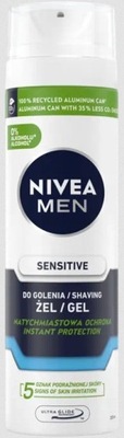 Nivea Żel do Golenia dla Mężczyzn Łagodzący do Skóry Wrażliwej Sensitive 20