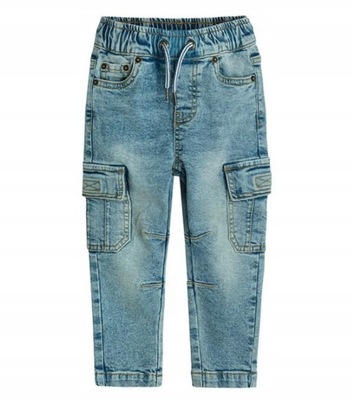 COOL CLUB Spodnie jeansowe chłopięce kieszenie r 92