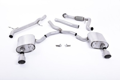 Milltek Sport Audi A4 B9 2.0 TFSI Cat-back Non-resonated + Downpipe decat 