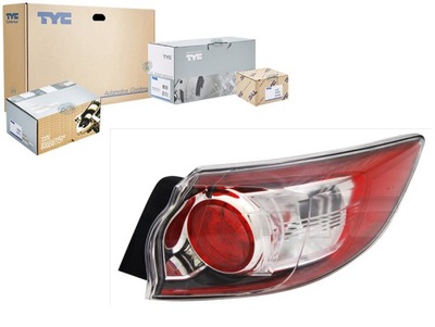 Лампа задня p mazda 3 bl хетчбек 12.08-09.13 tyc фото №1