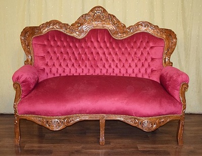 Stylowa Kanapa bordo - barok Barokowa Sofa Stylowy Wypoczynek