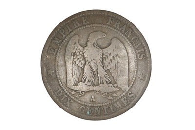 FRANCJA Moneta NAPOLEON III 1854 r. 10 CENTYMÓW Brąz (E0171-1)