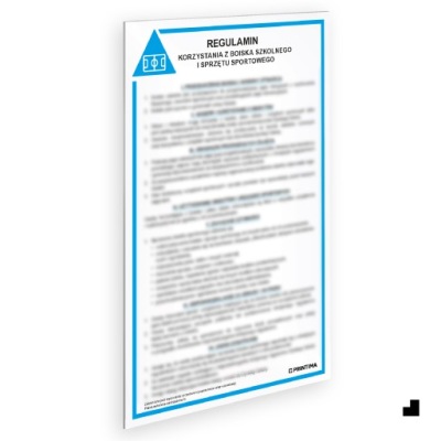 REGULAMIN KORZYSTANIA Z BOISKA SZKOLNEGO I SPRZĘTU SPORTOWEGO TABLICZKA