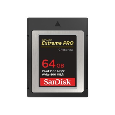 SanDisk Karta pamięci CF Extreme Pro 64GB RAW 4K