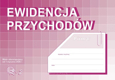 DRUK R-2 EWIDENCJA PRZYCHODÓW A4