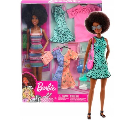 LALKA BARBIE FASHIONISTAS PARTY FASHION GHT32