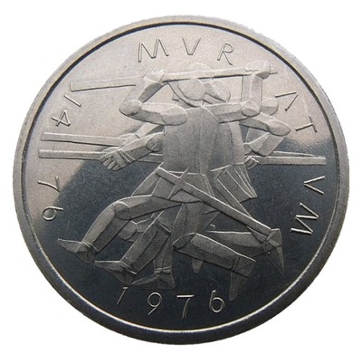 SZWAJCARIA 5 FRANCS 1976 BITWA POD MURTEN - RZADKA